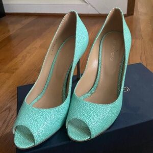 Sergio Rossi Godiva Blunt Peeptoe Pumps